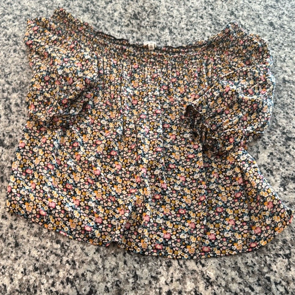 Smocked Off-Shoulder Top
